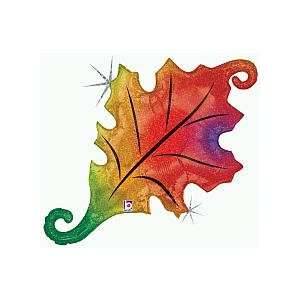  Linky Fall Leaf Holographic 40 Mylar Balloon Toys 