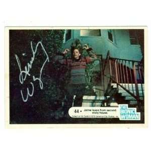  Lindsay Wagner Autographed/Hand Signed card The Bionic Woman 