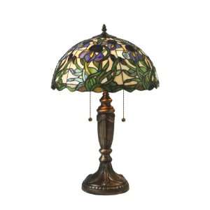  Lite Source C41045 Kamran Table Lamp, Antique Brass with 