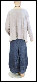 Difera crushed jersey shirt Anne gray with matching pants Kimba blue