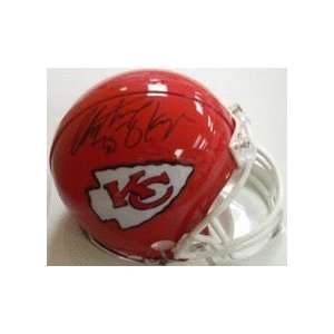 Christian Okoye Autographed Kansas City Chiefs Replica Mini Football 
