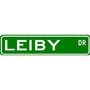  LEIBY Street Sign ~ Personalized Family Lastname Sign 