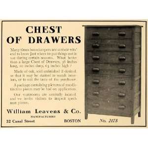  1909 Ad Chest Drawers William Leavens Company No 2175 