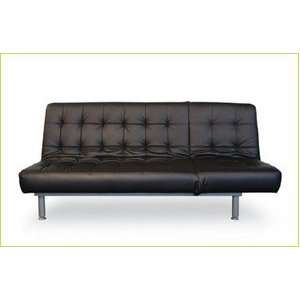  Trio Black Leatherette Sofa Bed by At Home USA