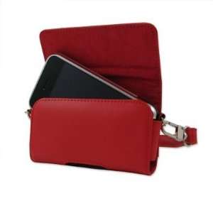  Incipio Premium Leather Holster for iPhone 1G   Red Cell 