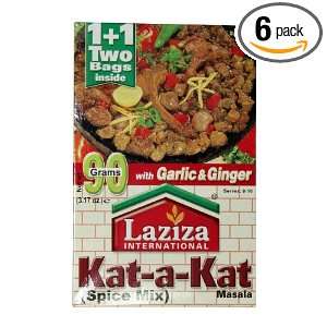 Laziza Kat a kat Masala, 90 Gram Boxes (Pack of 6)  