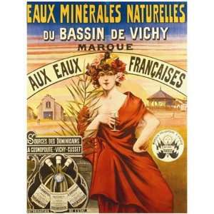  Eaux Minerales Naturelles   Poster (28x36)