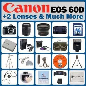  Canon EOS 60D 18MP APS C CMOS Sensor Digital SLR Camera 