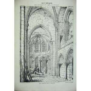  France Architecture Laon Cathedral C1875 Chapel Gallery 