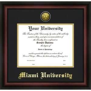  Miami University Ohio Gold Embossed Medallion Diploma 