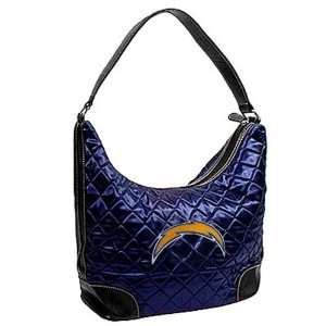  NFL San Diego Chargers Ladies Navy Blue Quilted Hobo Purse 