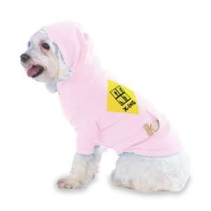 INMATE CROSSING Hooded (Hoody) T Shirt with pocket for your Dog or Cat 