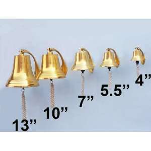  Brass Hanging Harbor Bell 5.5 