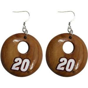  Dayna Pro Joey Logano Round Wooden Earrings Sports 