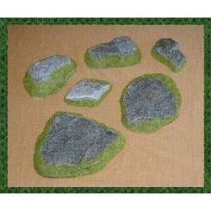  28mm Terrain Medium Grassy Knolls Toys & Games