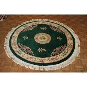  HAND KNOTTED ORIENTAL RUG CHINESE AUBUSSON 6 x 6 