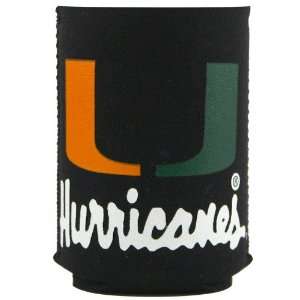  Miami Hurricanes Black Can Coozie
