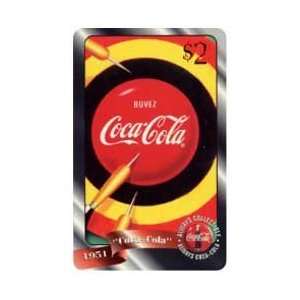 Coca Cola Collectible Phone Card Coca Cola 96 $2. Coke As The Target 