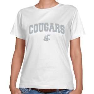  NCAA Washington State Cougars Ladies White Logo Arch 