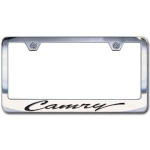  Toyota Camry Chrome License Plate Frame, Script Lettering 