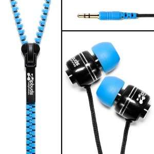  Zipbuds Tangle Resistant Earphones G2 (Black/Blue 