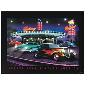 Galaxy Diner Led Picture   12x18 inches
