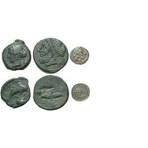  Lot of Three Coins from Syracuse, Sicily Toys & Games