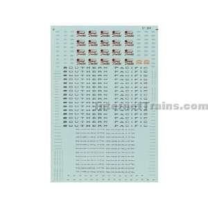  Microscale N Scale Passenger Car Decal Set   Southern 