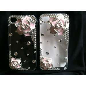  Iphone 4s White Pink Crystal Cover Cell Phones 