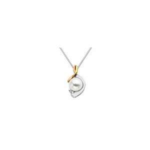  ZALES Cultured Freshwater Pearl and Diamond Accent Swirly 