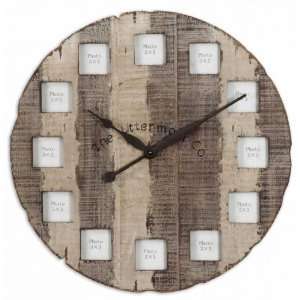  Barn Wood Rustic Wall Clock  24 in.