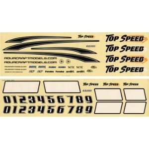  Aquacraft   Decal Sheet Top Speed 3 (R/C Boats) Toys 