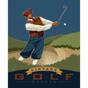  Si Huynh   Vintage Golf   Bunker, Size 16 x 20 Canvas 
