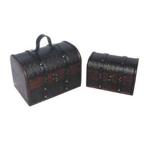  Traveler Keepsake Jewelry Box with Leather Design in 