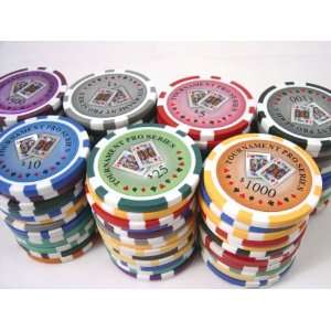   500 14g Clay PRO Tournament Casino Poker Chips Set