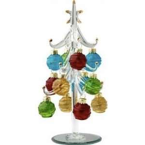  Mini Crystal Christmas Tree with Festive Ball Ornaments 