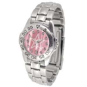   Commodores NCAA Mother of Pearl Sport Ladies Watch (Metal Band