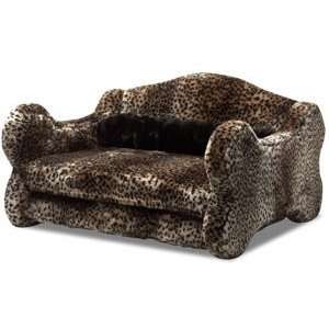  Bone a Fido Pet Sofa Bed   Cheetah Faux Fur  Size ONE 