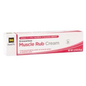    DG Health Muscle Rub Cream, 1.25 oz