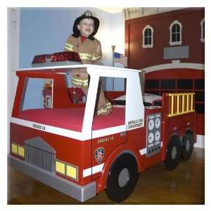  Fire Truck Bed   Woodworking Plan with Full Scale Curves 