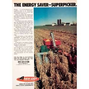  1977 Ad New Idea Farm Equipment Coldwater Ohio Superpicker Farming 