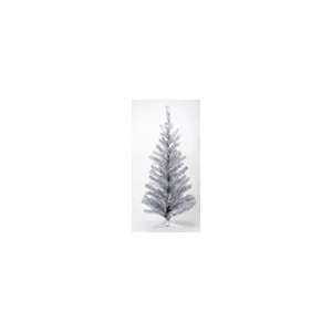  4 ft/48 tall Silver Tinsel Christmas Tree Arts, Crafts 