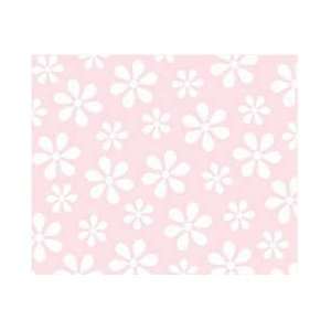 SheetWorld Round Crib Sheets   Pastel Pink Floral Woven   Made In USA