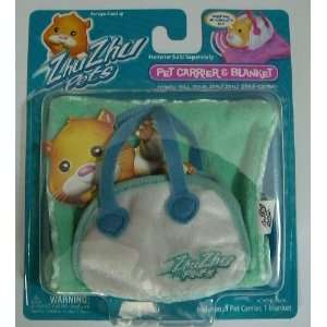  Zhu Zhu Pets Hamster Carrier and Blanket   TEAL Toys 