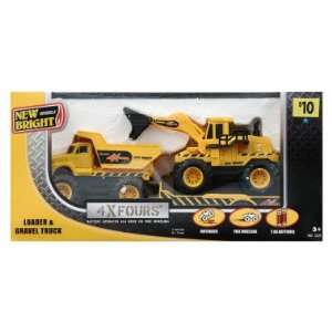  4xFours Loader and Gravel Truck Play Set Toys & Games