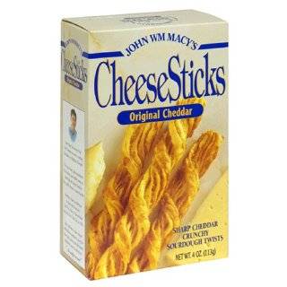 John Wm.  Original Cheddar CheeseSticks, 4 Ounce Boxes (Pack of 