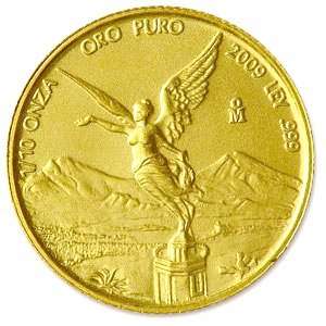  2009 1/10 oz Gold Mexican Libertad (Brilliant Uncirculated 