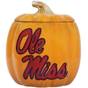   Ole Miss Rebels Halloween Pumpkin Candy Bowl