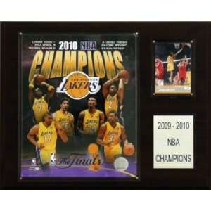  Los Angeles Lakers 2009 10 NBA Champs 12x15 Plaque 