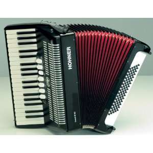  BR80R Bravo III 80 Bass Red Piano Accordion Musical Instruments